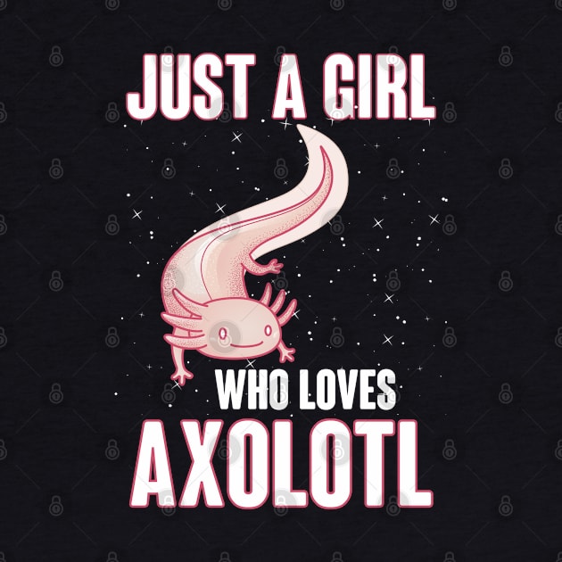 Cute Pink Axolotl for Girls by JB.Collection